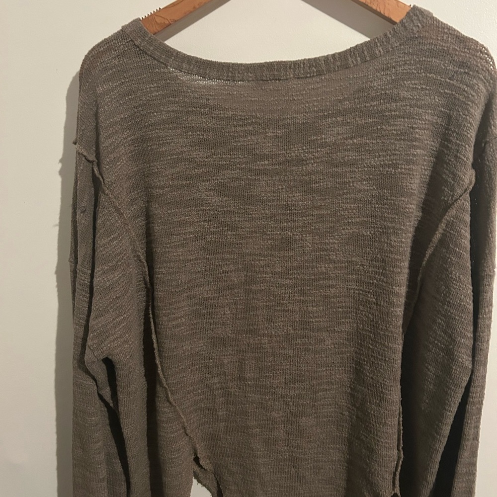 BiBi Taupe Crew Neck Sweater